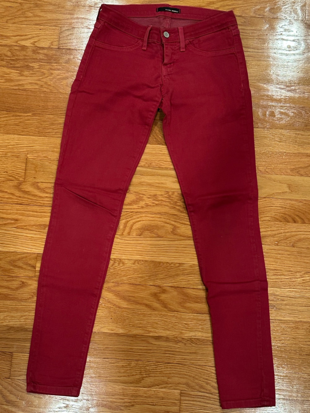 Flying Monkey Maroon Dark Red Skinny Jeans Size 3